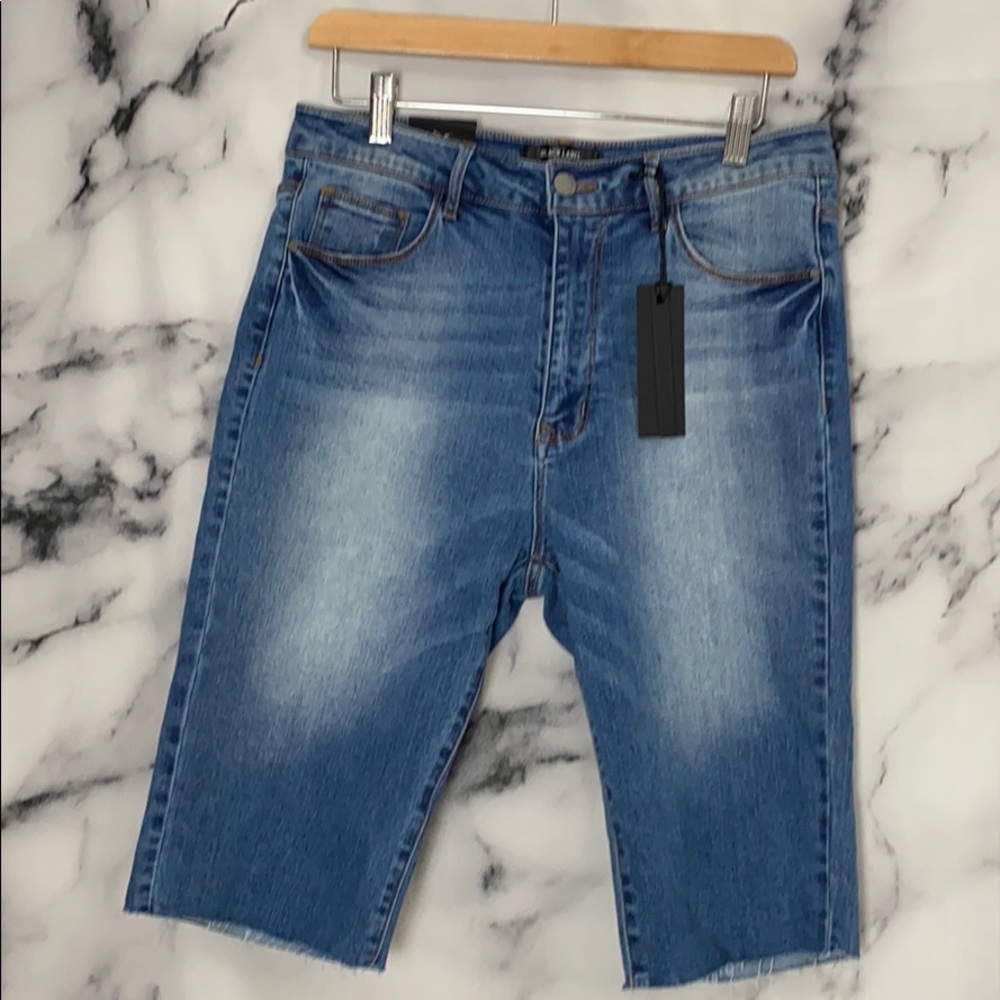 High Wait Bermuda Shorts